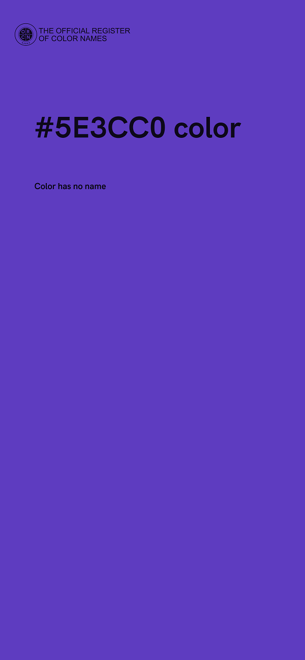 #5E3CC0 color image