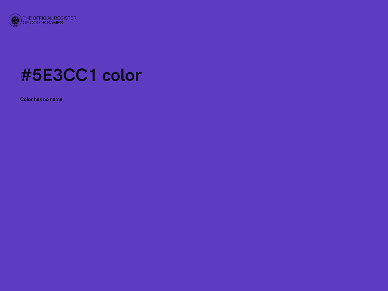 #5E3CC1 color image