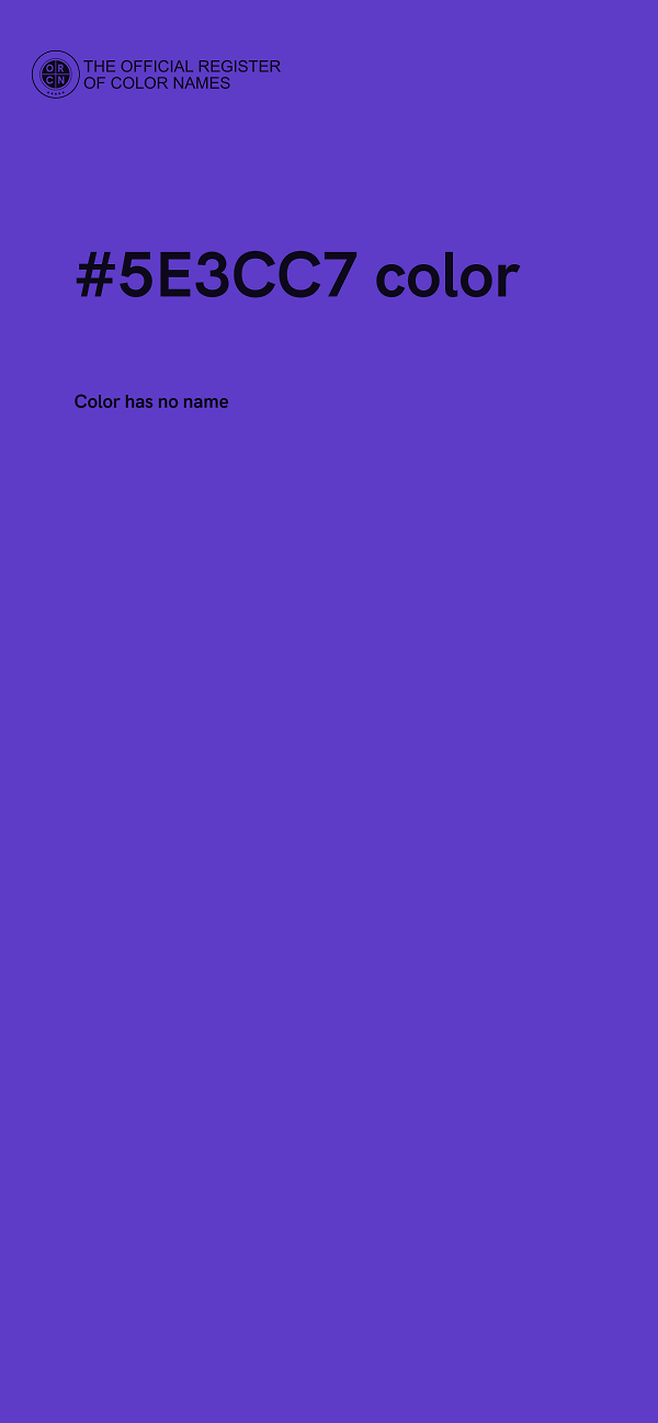 #5E3CC7 color image