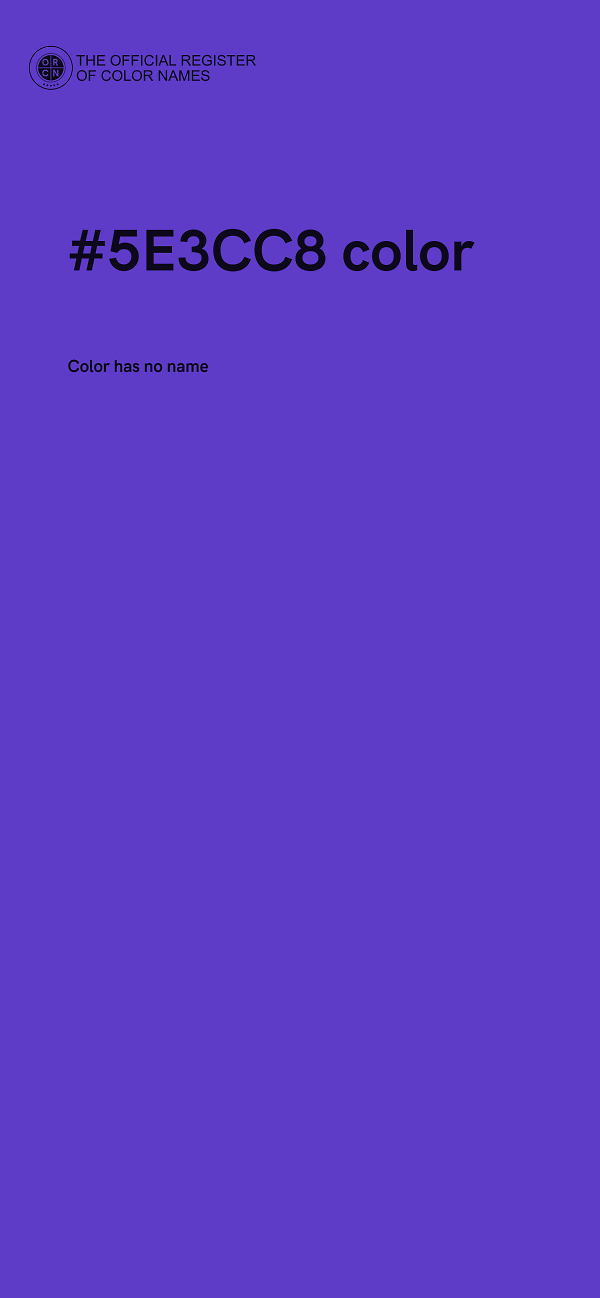 #5E3CC8 color image