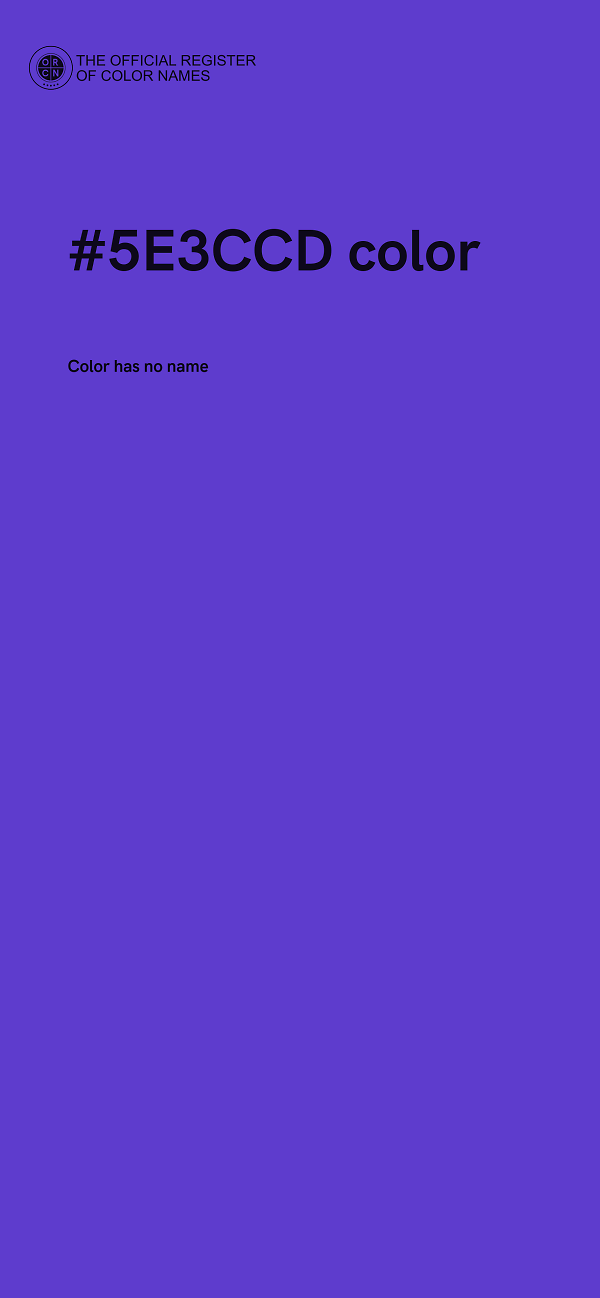 #5E3CCD color image