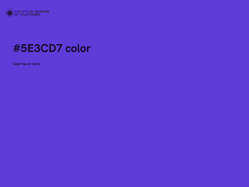 #5E3CD7 color image