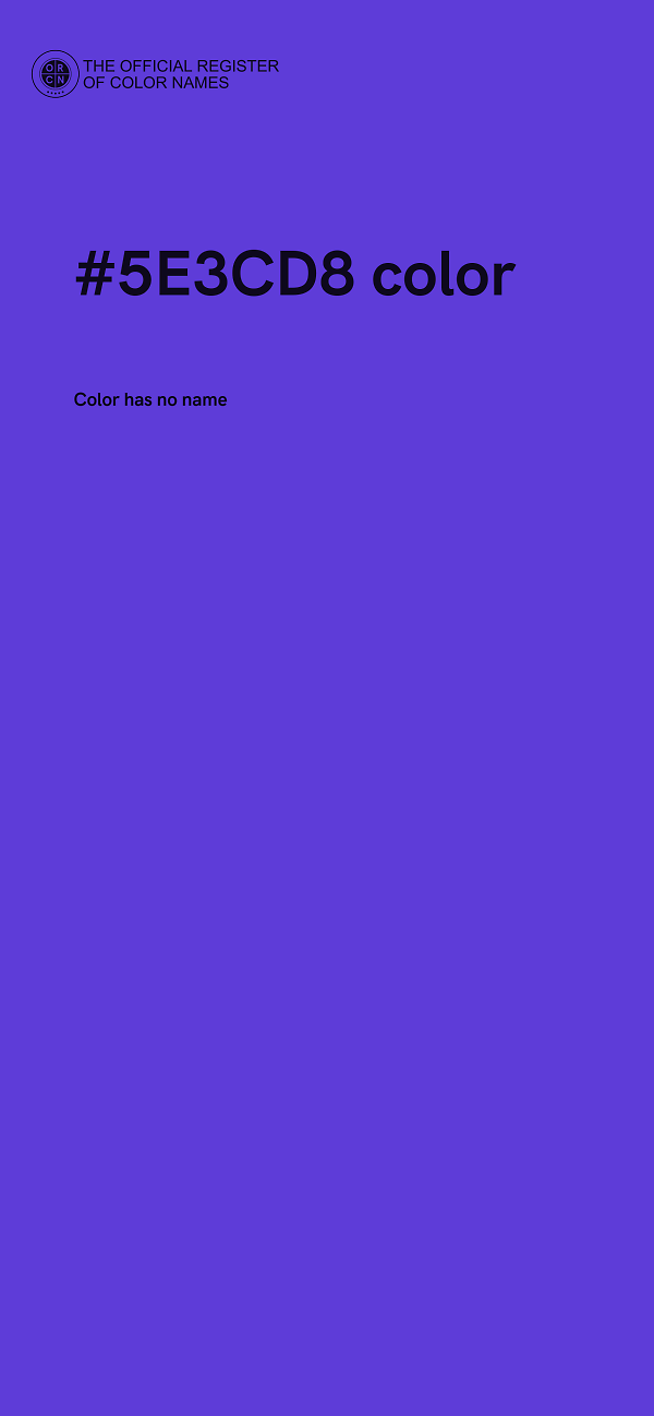 #5E3CD8 color image