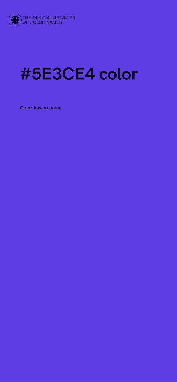 #5E3CE4 color image