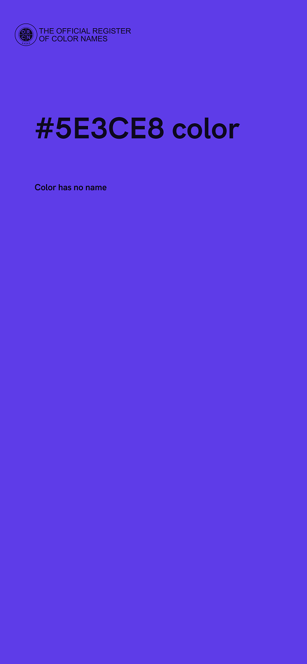 #5E3CE8 color image