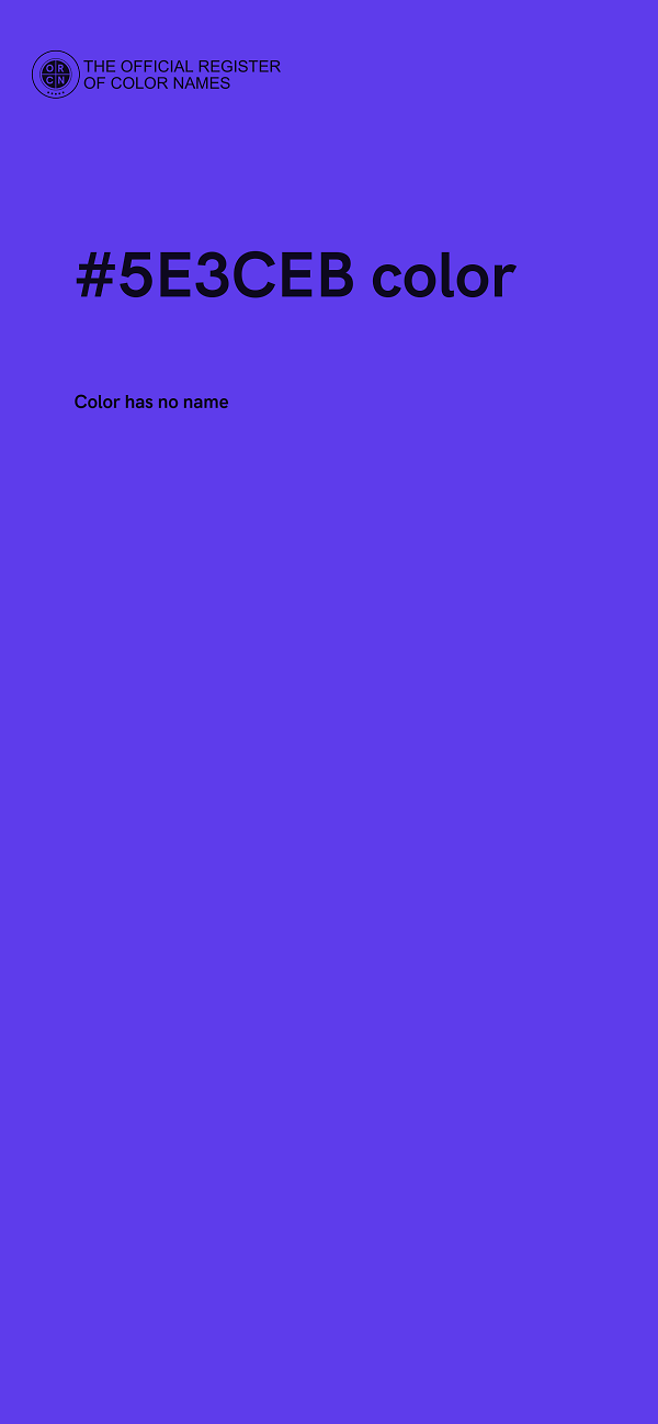 #5E3CEB color image