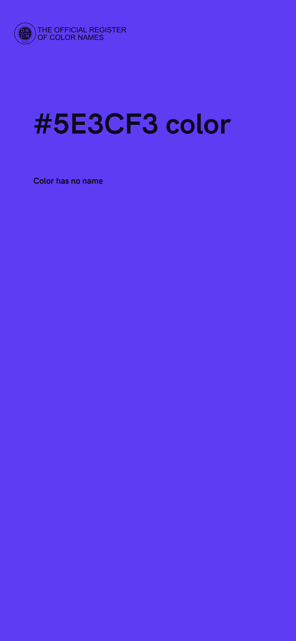 #5E3CF3 color image