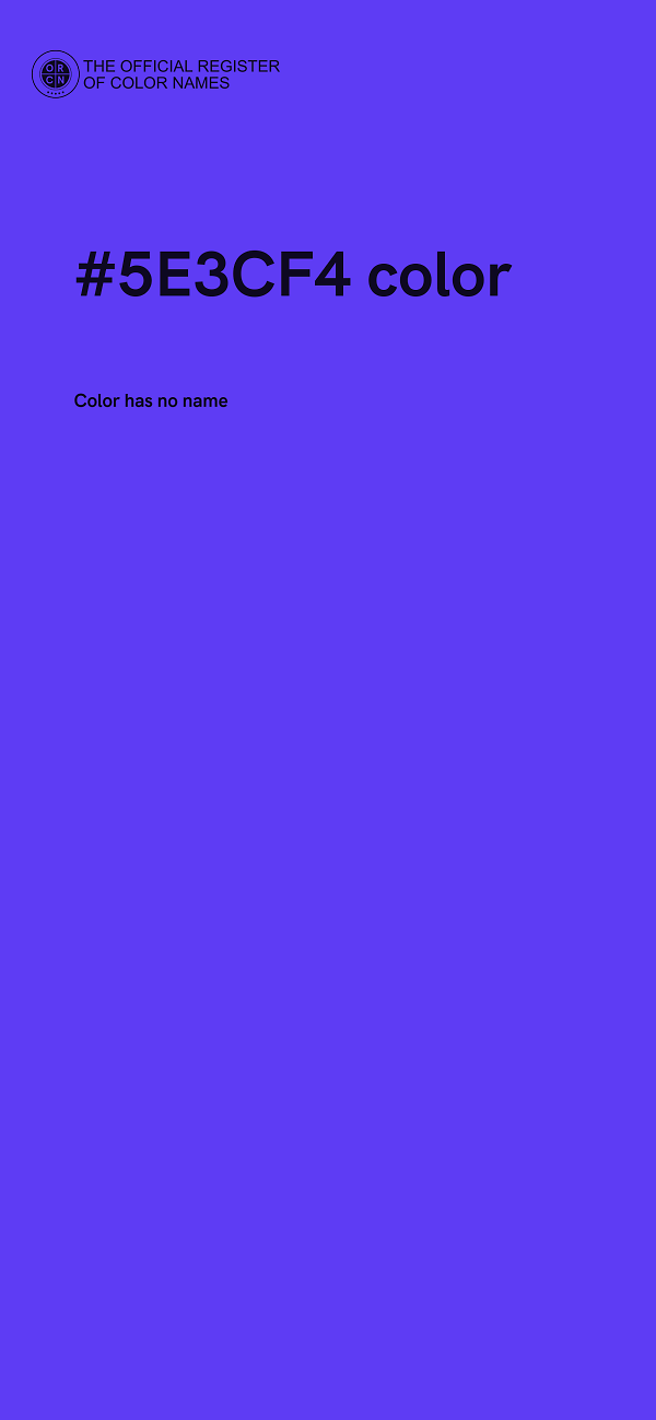 #5E3CF4 color image
