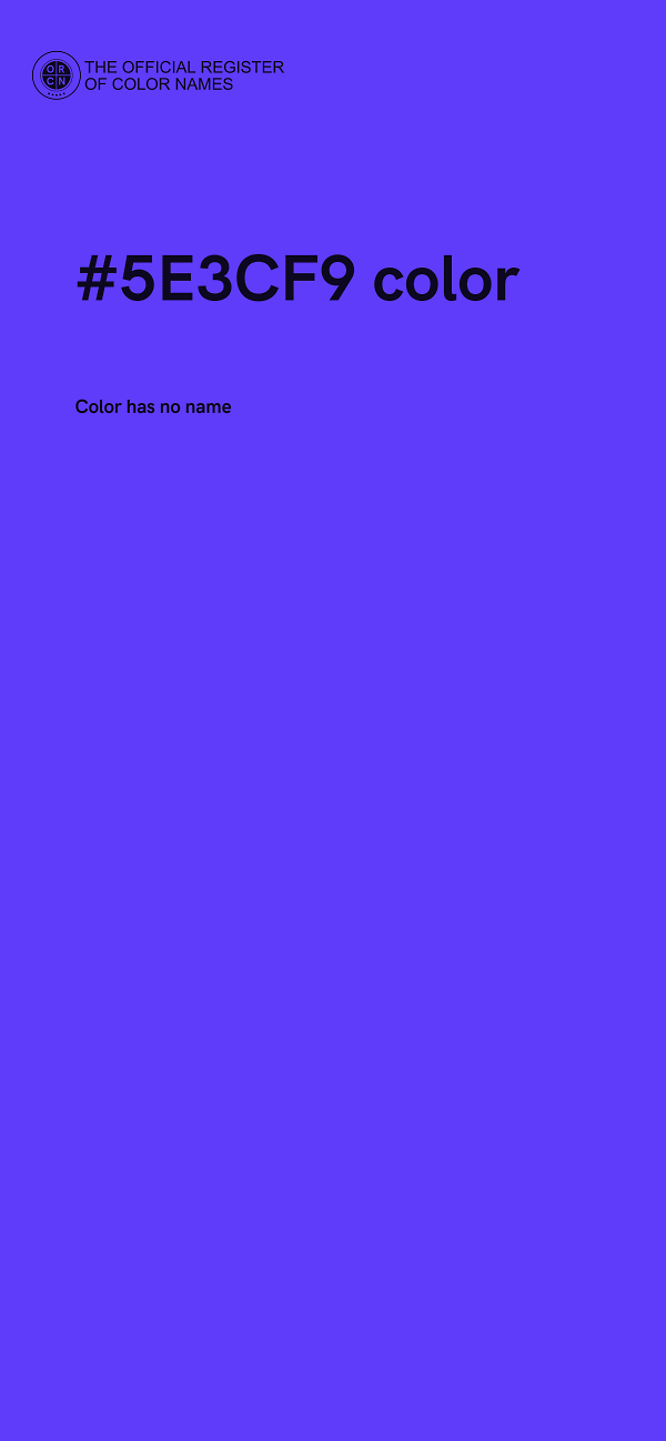 #5E3CF9 color image