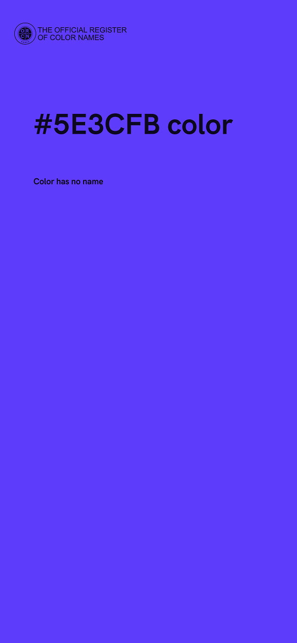 #5E3CFB color image