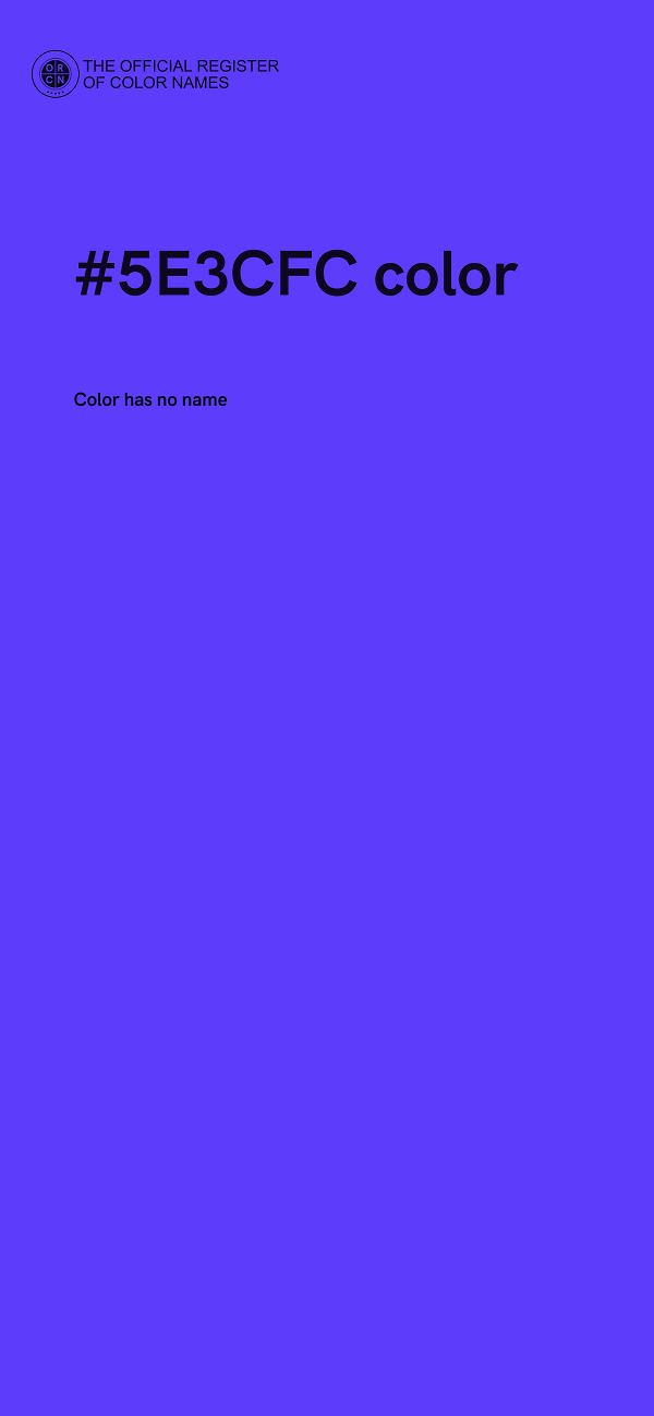 #5E3CFC color image
