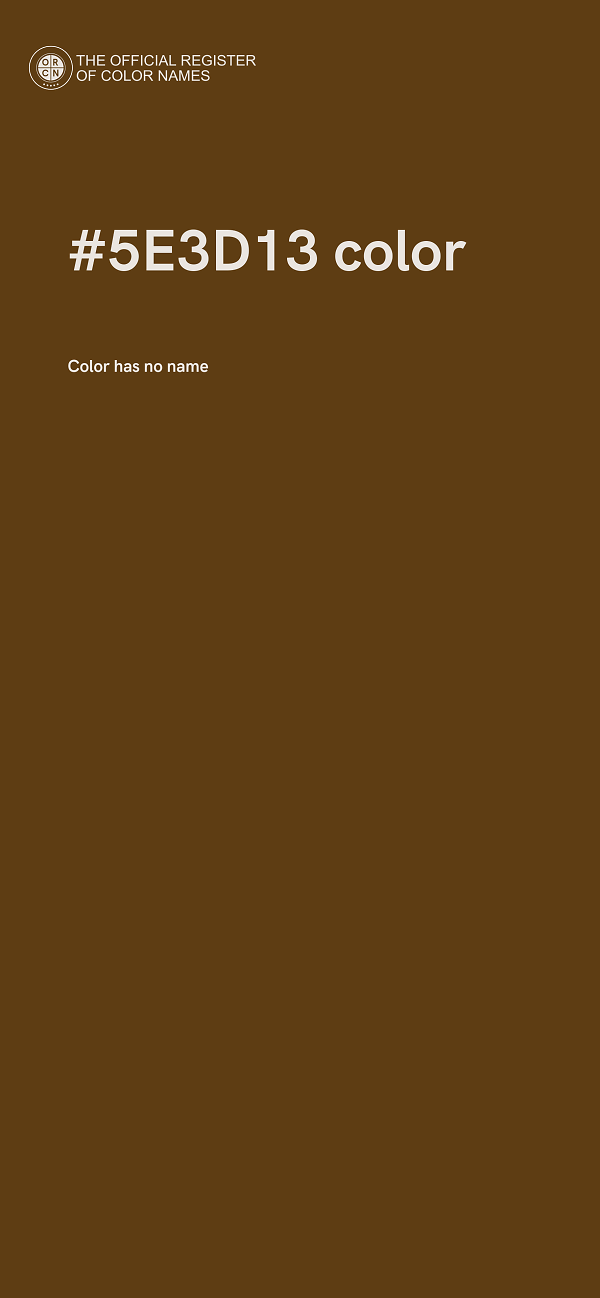 #5E3D13 color image