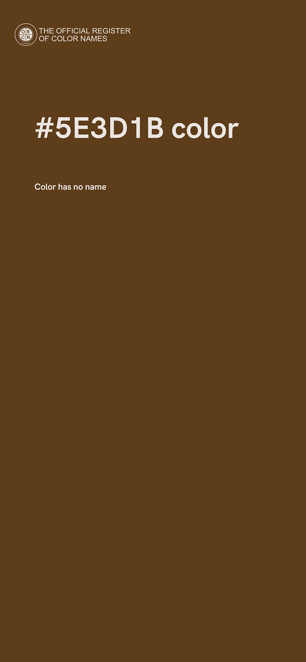 #5E3D1B color image