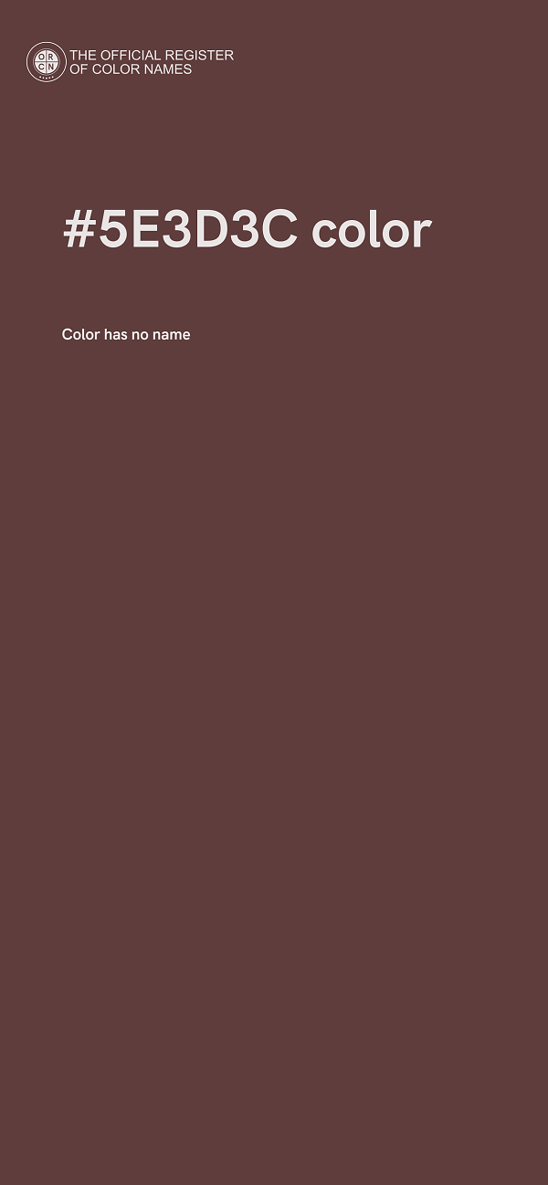 #5E3D3C color image
