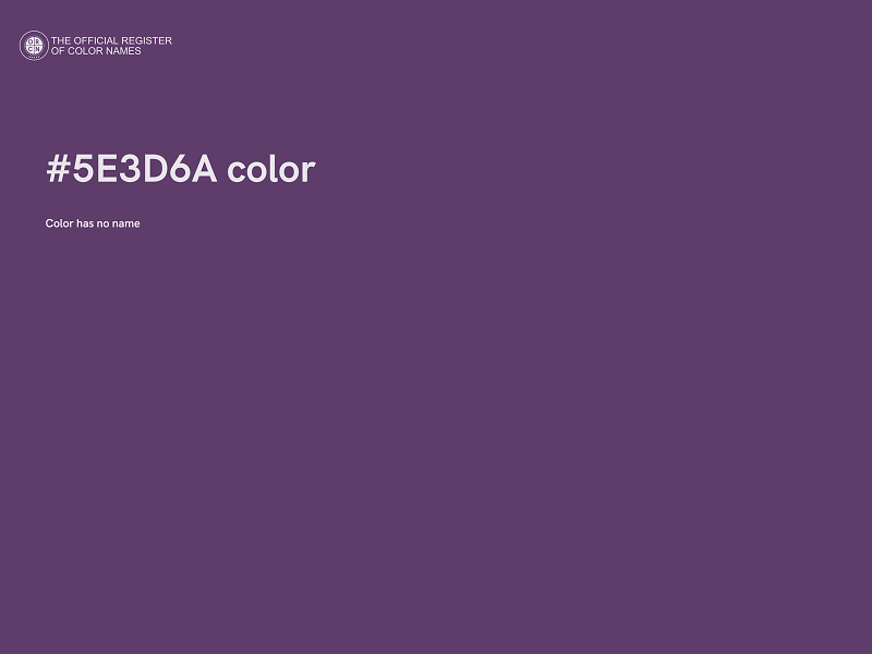 #5E3D6A color image