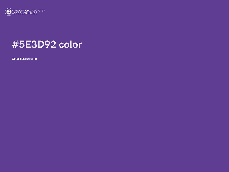 #5E3D92 color image