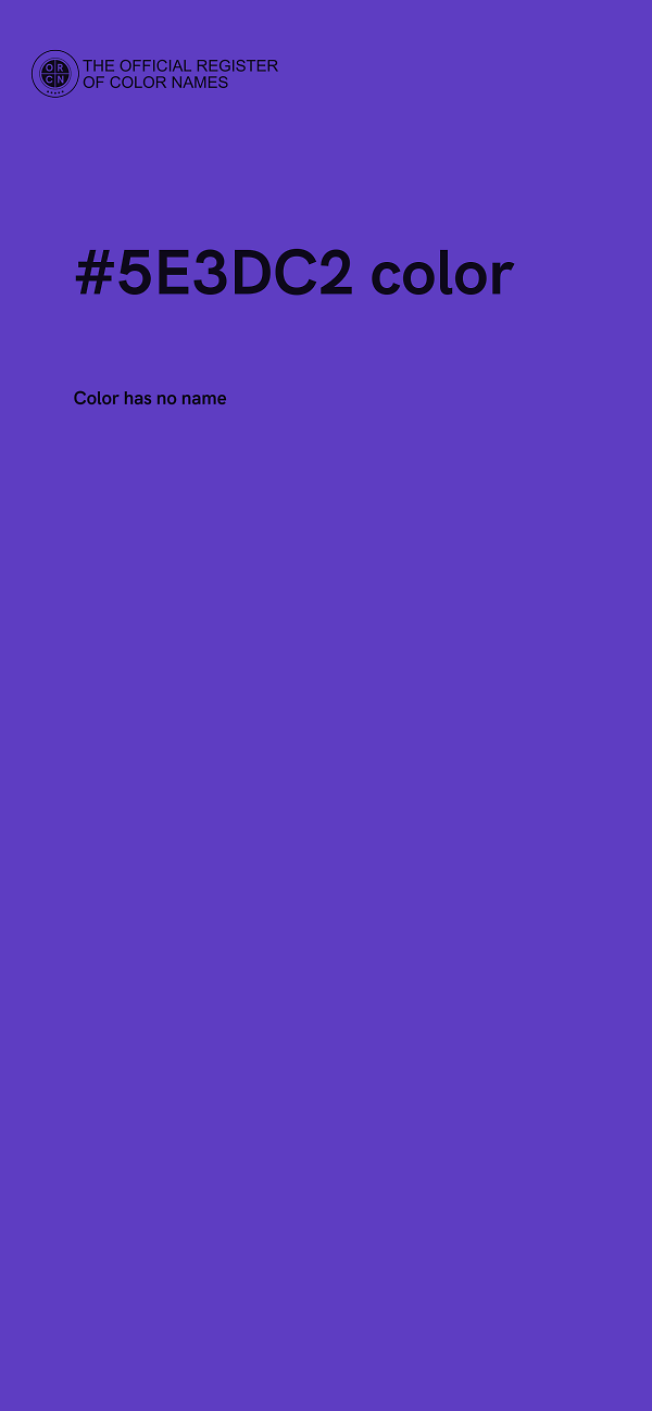 #5E3DC2 color image
