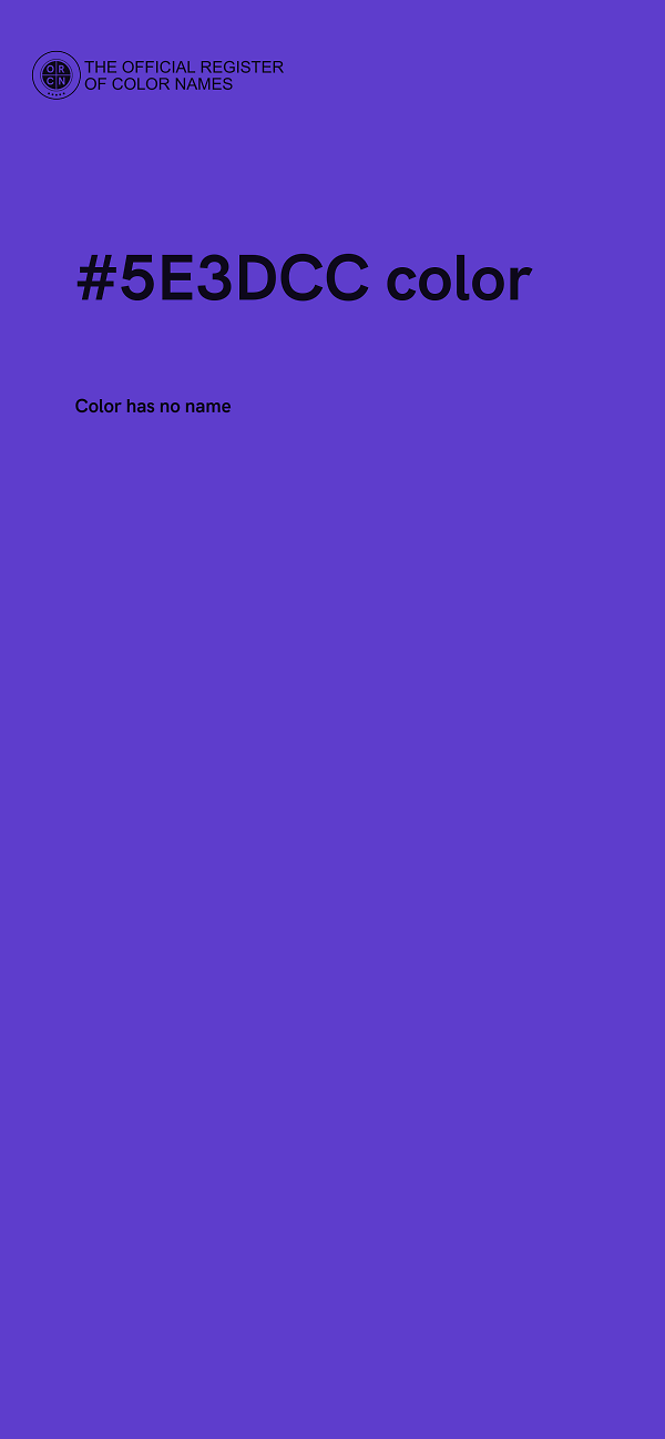 #5E3DCC color image