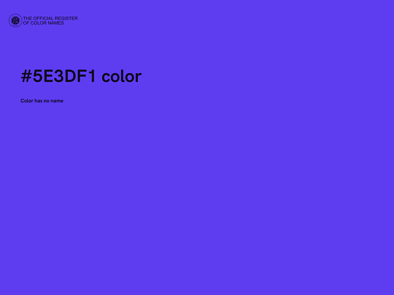 #5E3DF1 color image