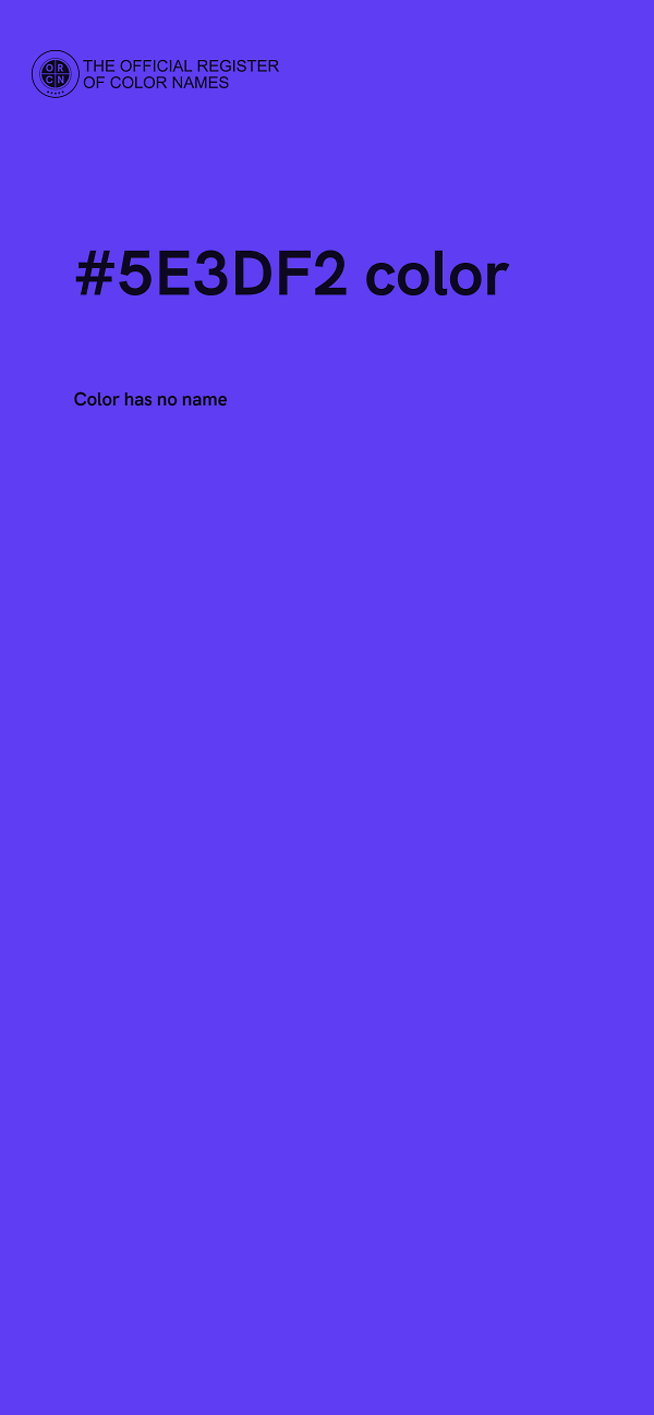 #5E3DF2 color image