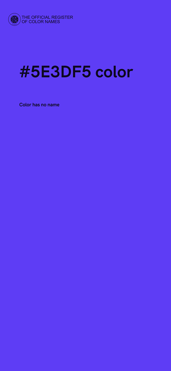#5E3DF5 color image