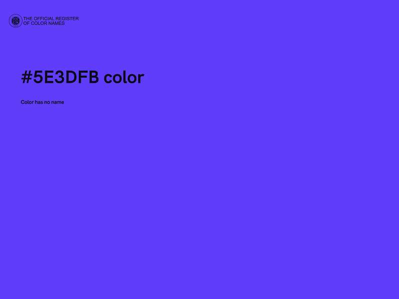 #5E3DFB color image