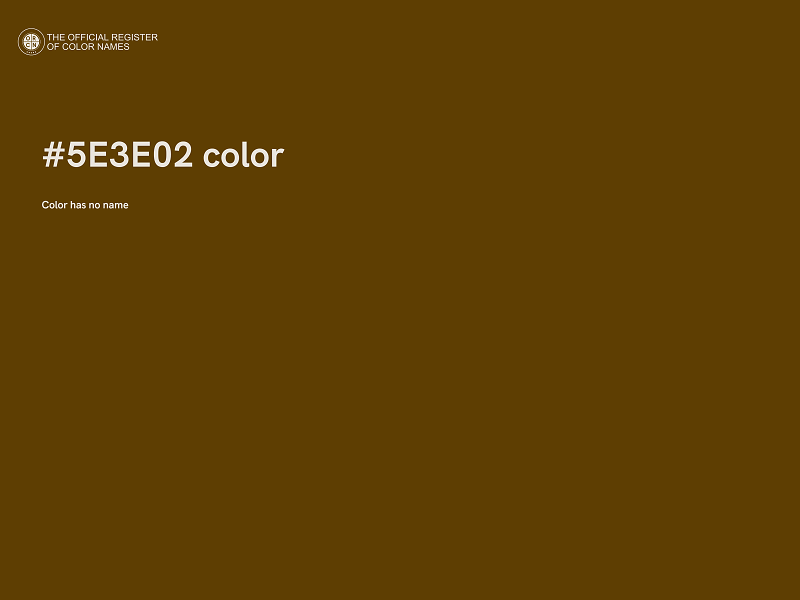 #5E3E02 color image