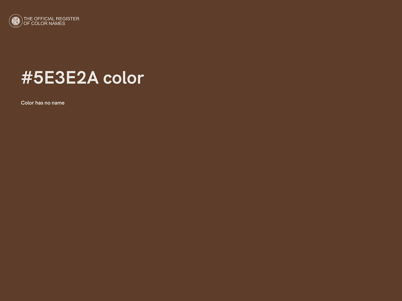 #5E3E2A color image