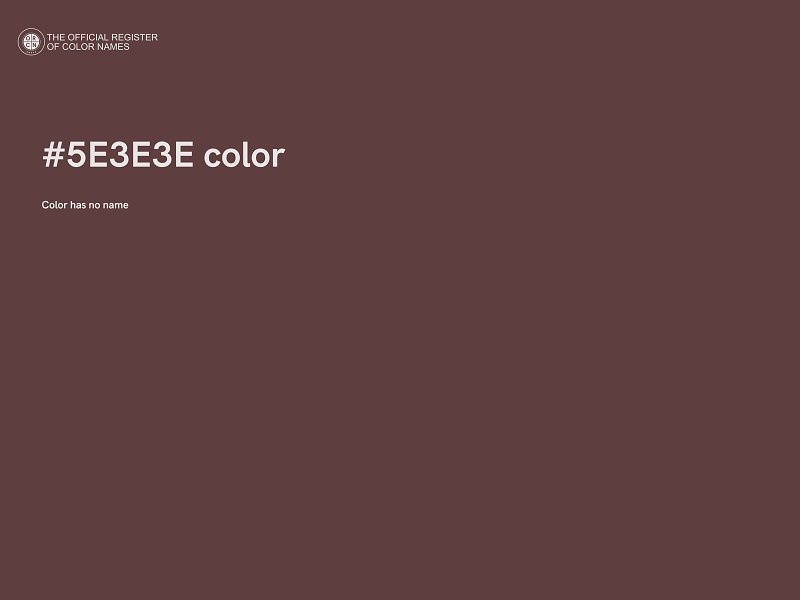 #5E3E3E color image