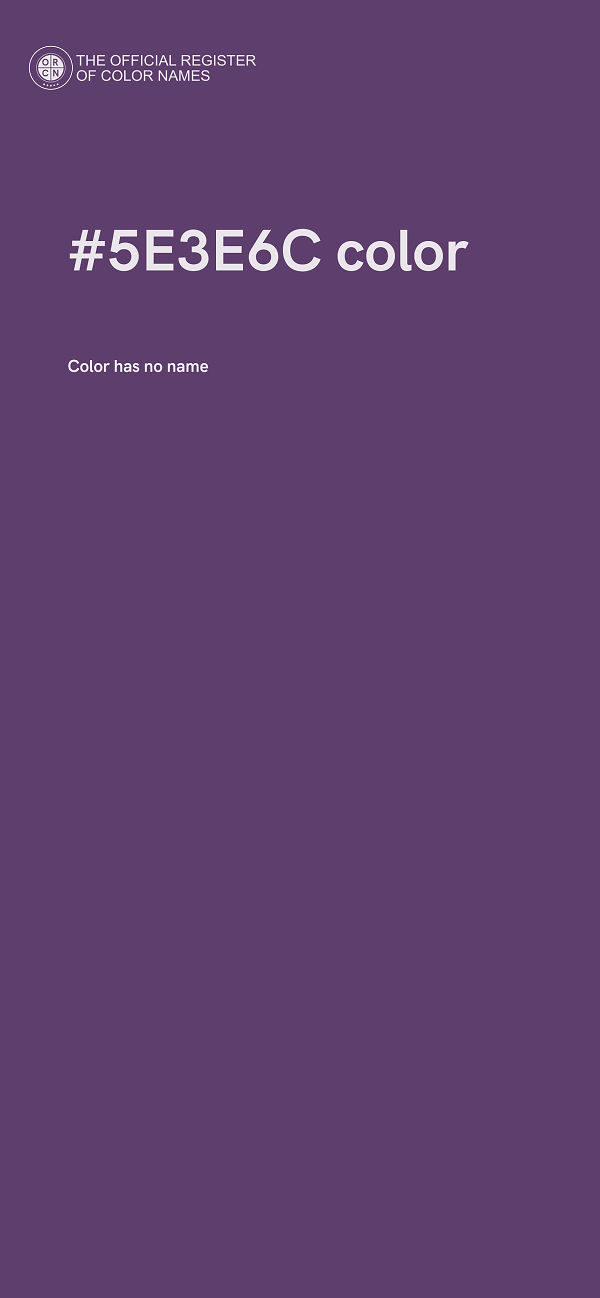 #5E3E6C color image