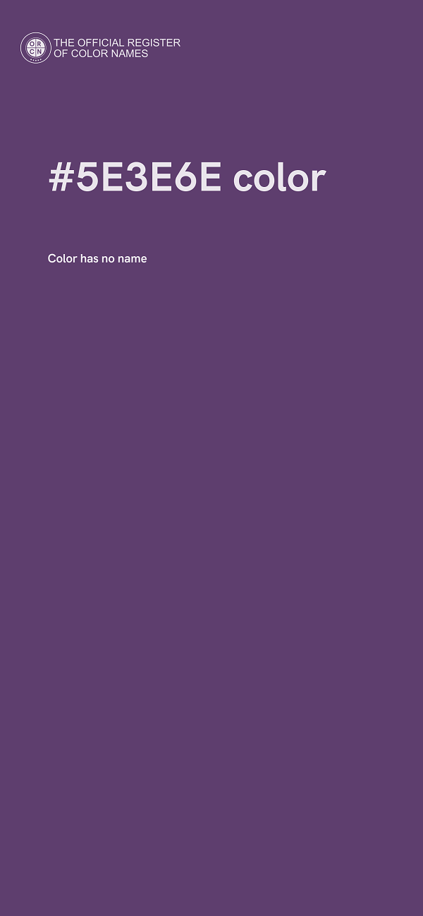 #5E3E6E color image