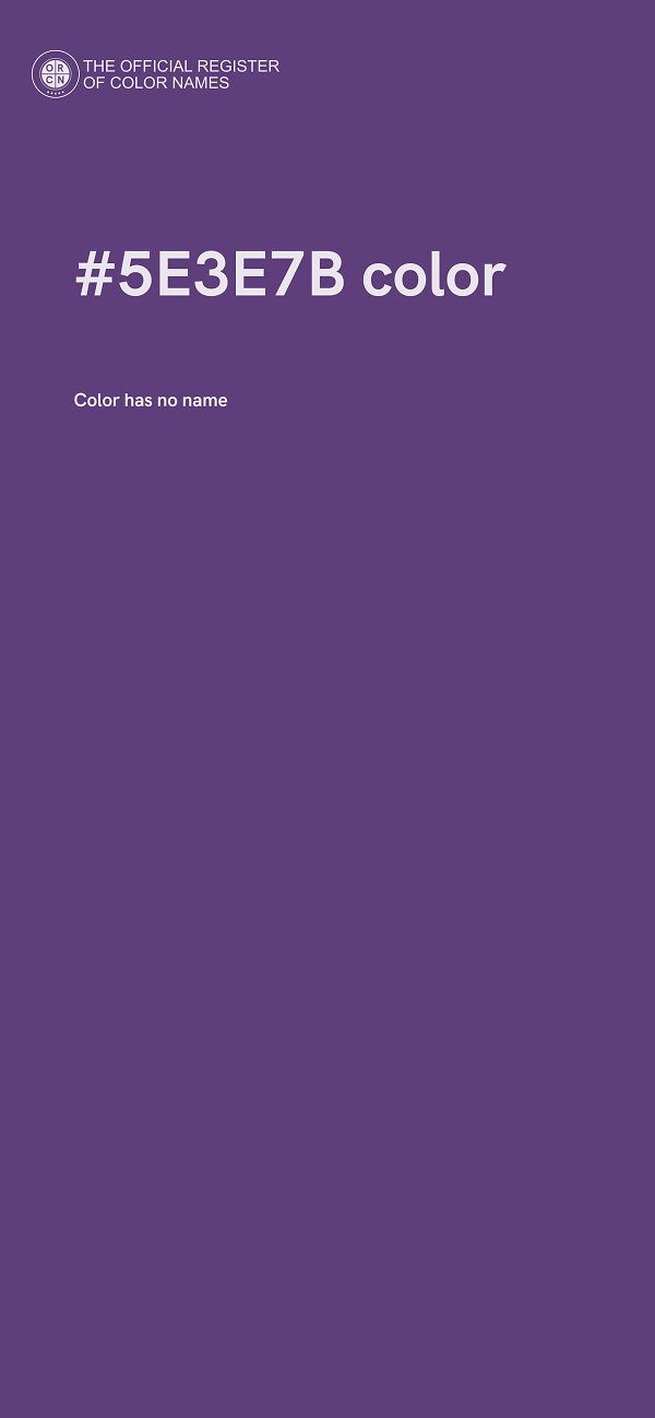 #5E3E7B color image