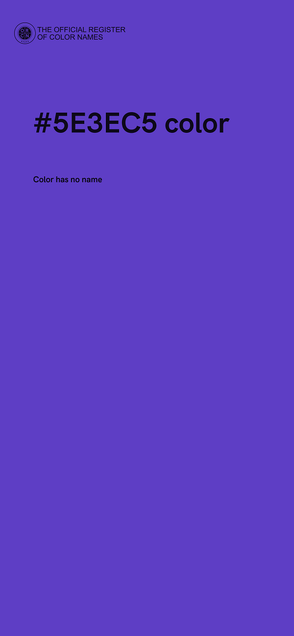 #5E3EC5 color image