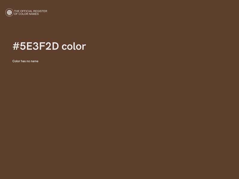 #5E3F2D color image