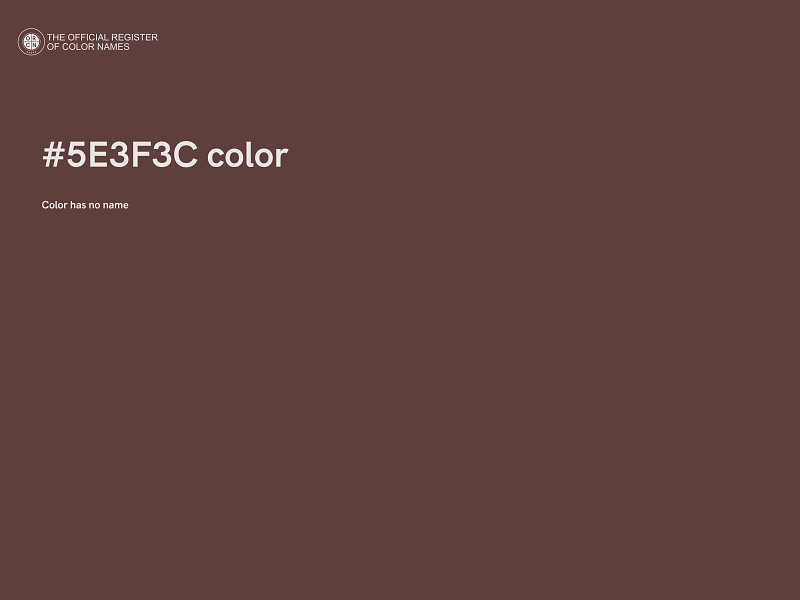 #5E3F3C color image