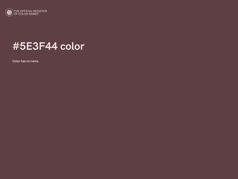 #5E3F44 color image