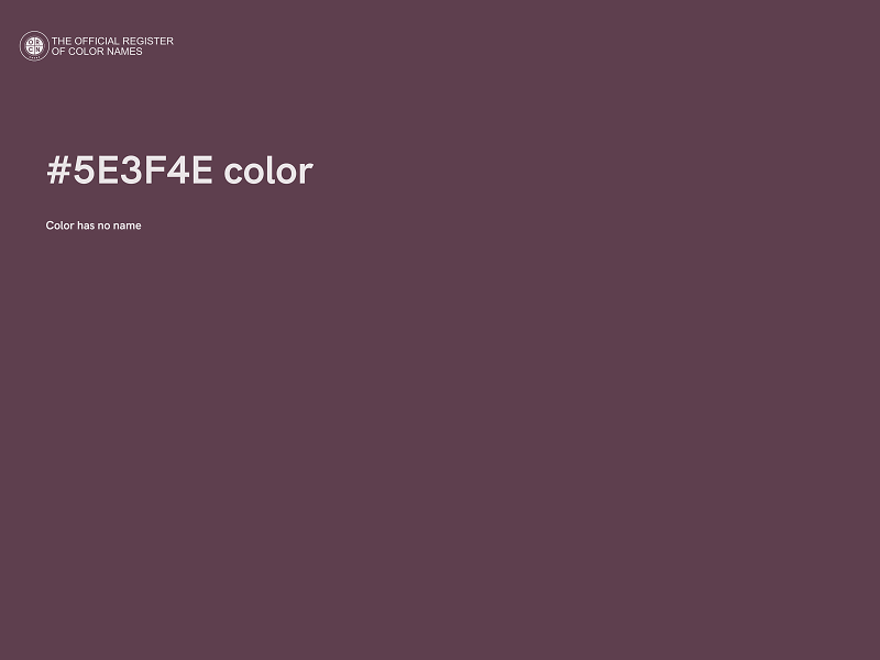 #5E3F4E color image