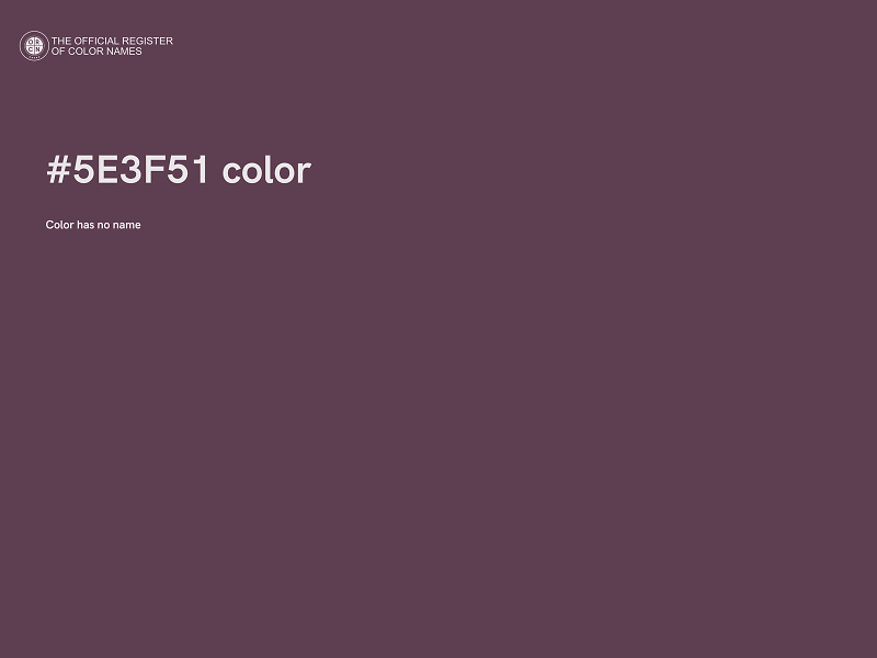 #5E3F51 color image