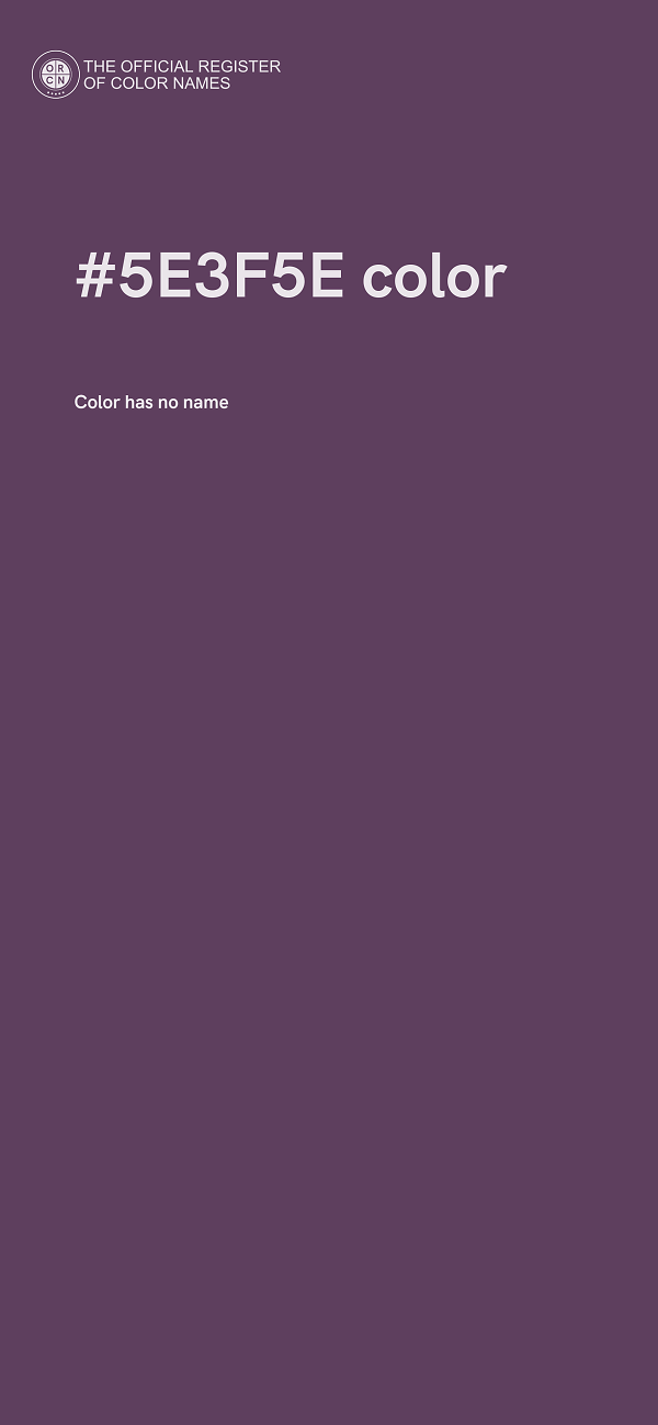 #5E3F5E color image