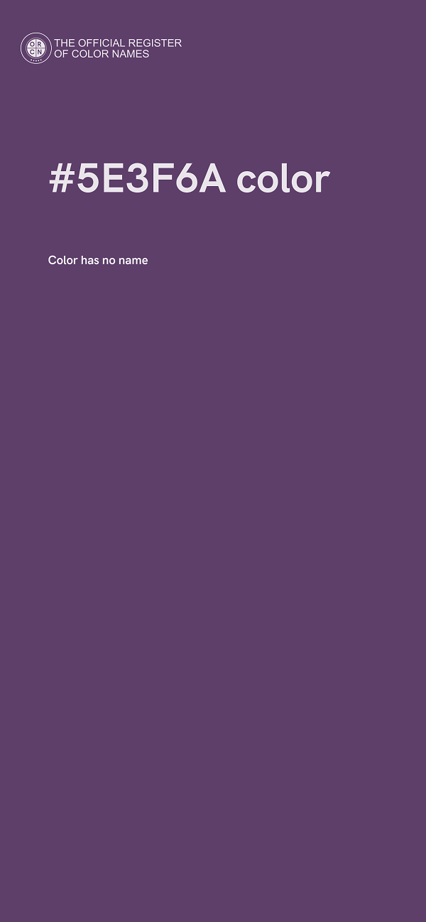 #5E3F6A color image