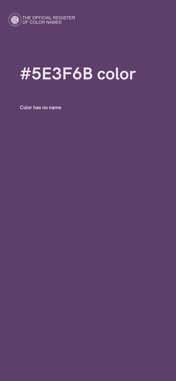 #5E3F6B color image