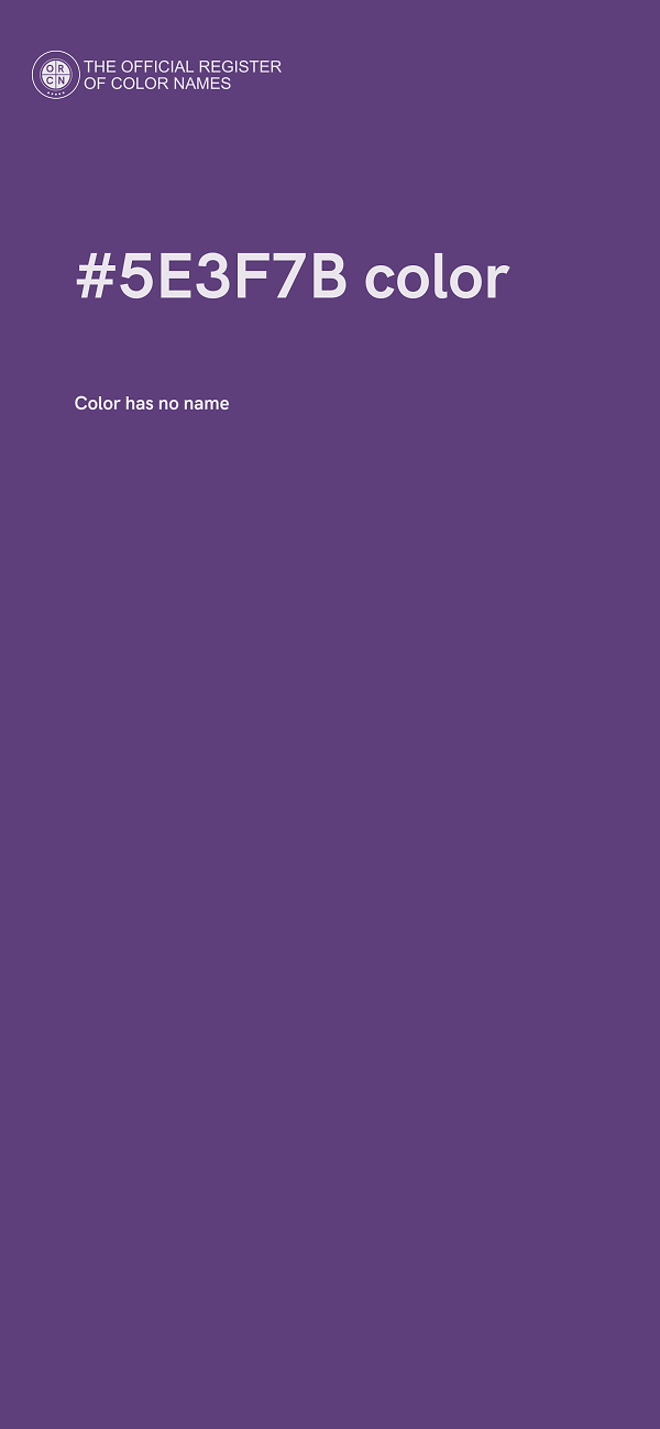#5E3F7B color image