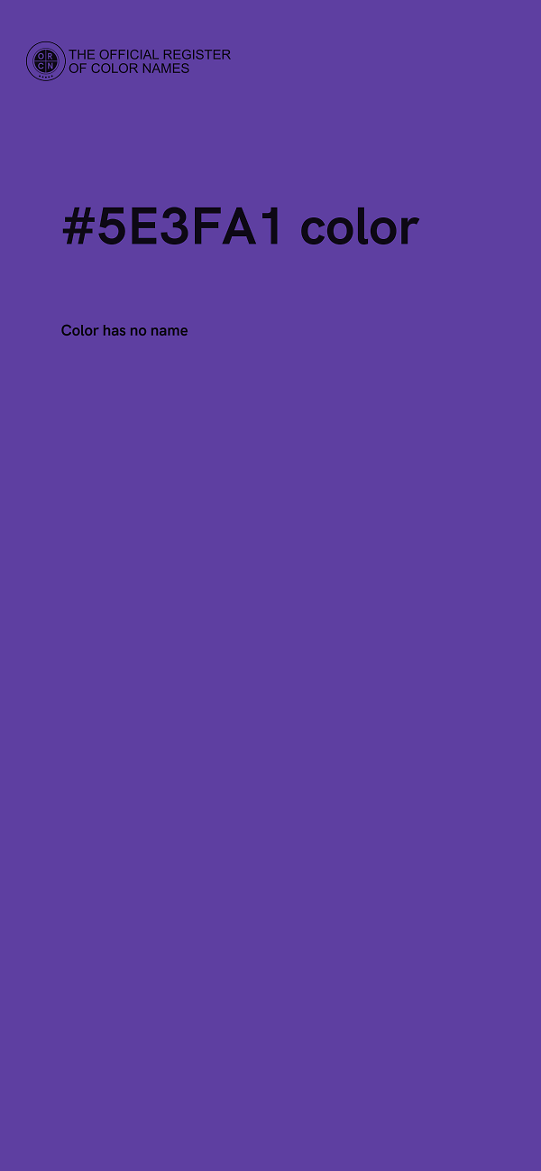 #5E3FA1 color image