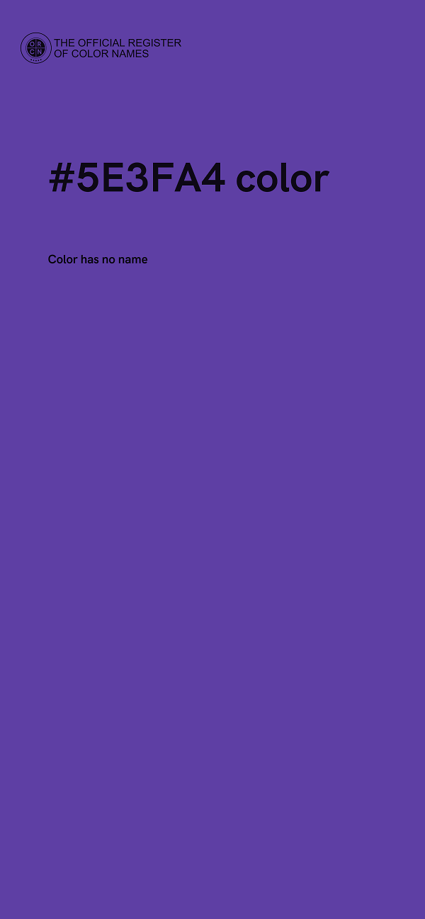 #5E3FA4 color image