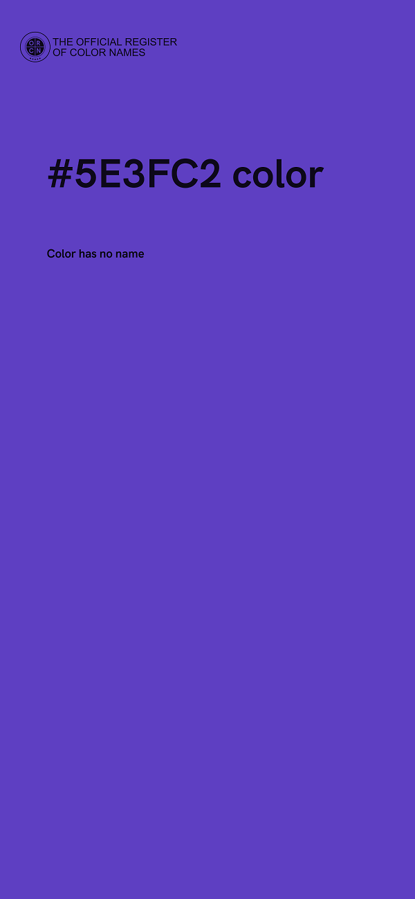 #5E3FC2 color image