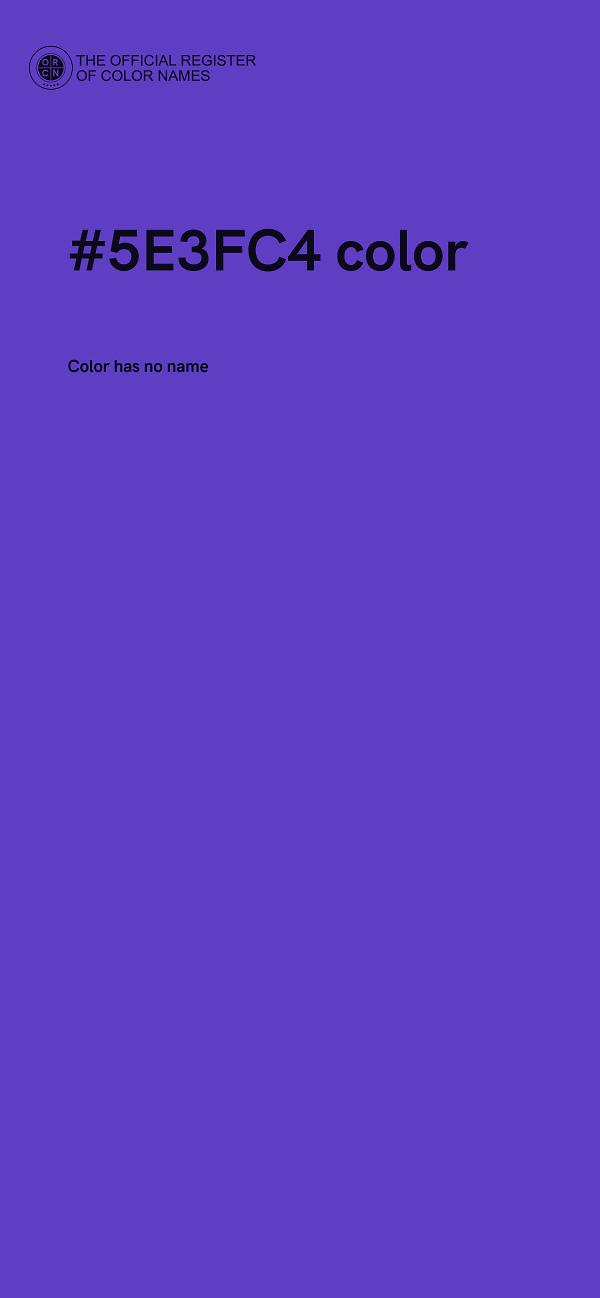 #5E3FC4 color image