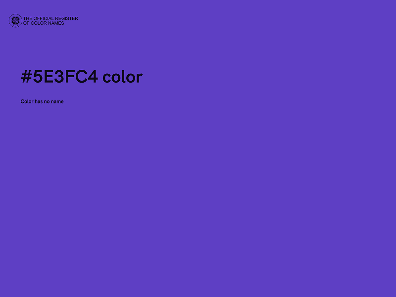 #5E3FC4 color image