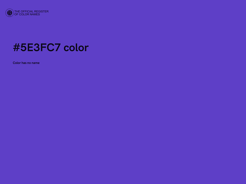 #5E3FC7 color image