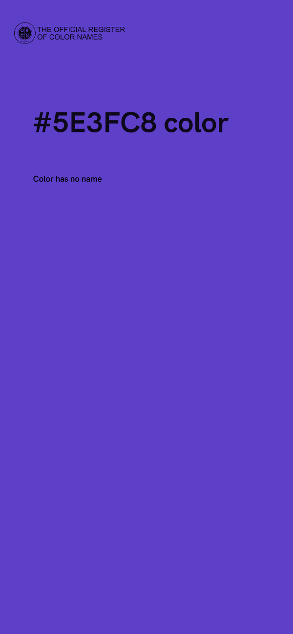 #5E3FC8 color image