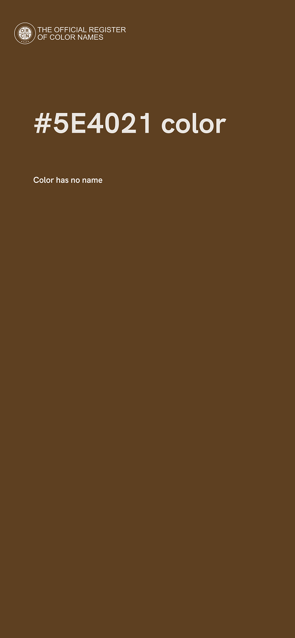 #5E4021 color image